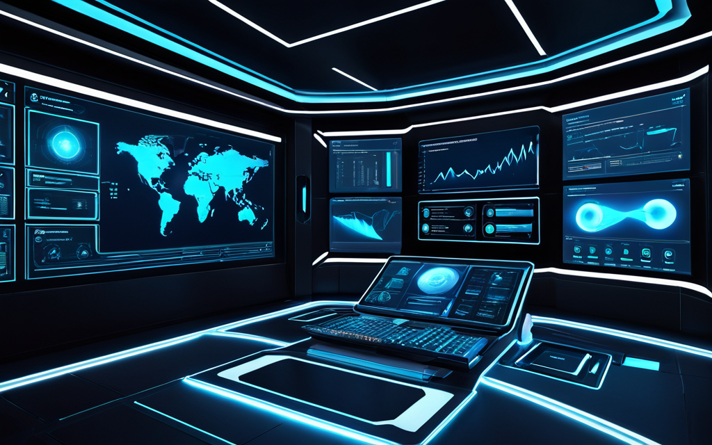 Futuristic automation command center